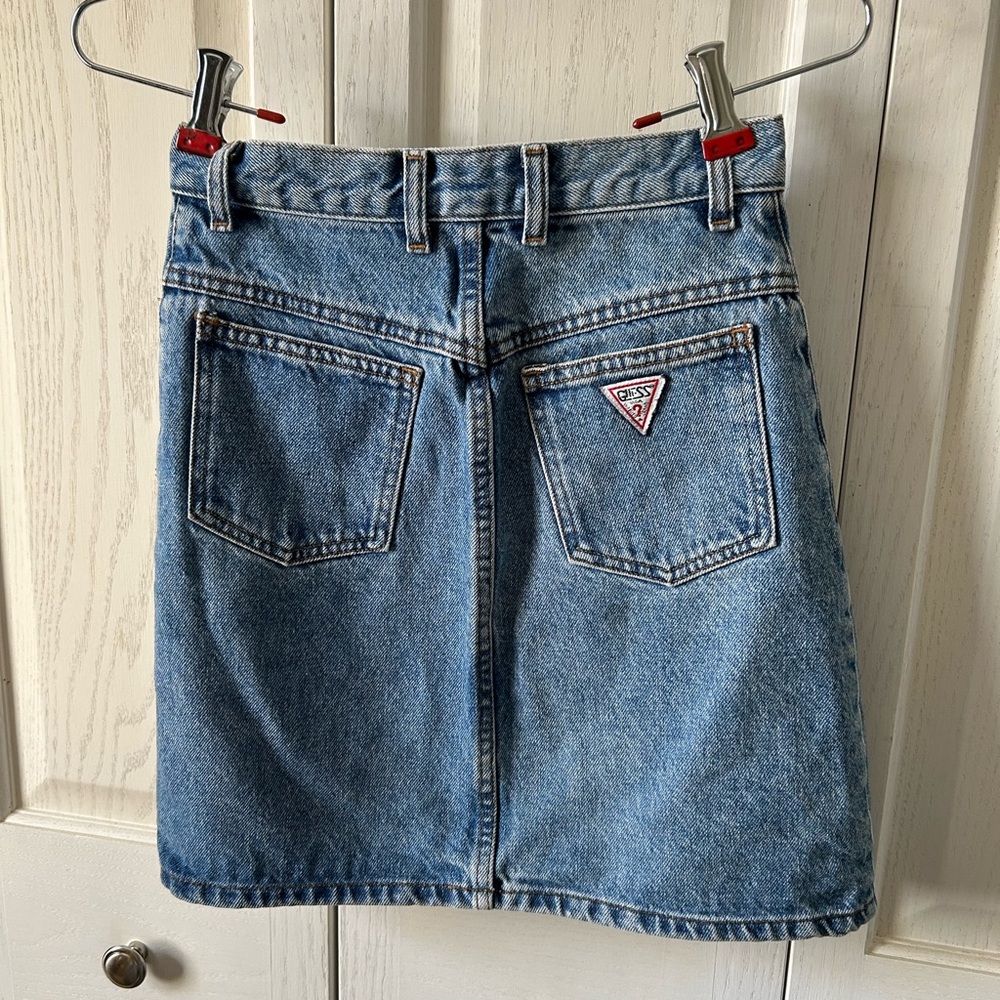 Vintage Guess Blue Denim Jeans with Red Stitching